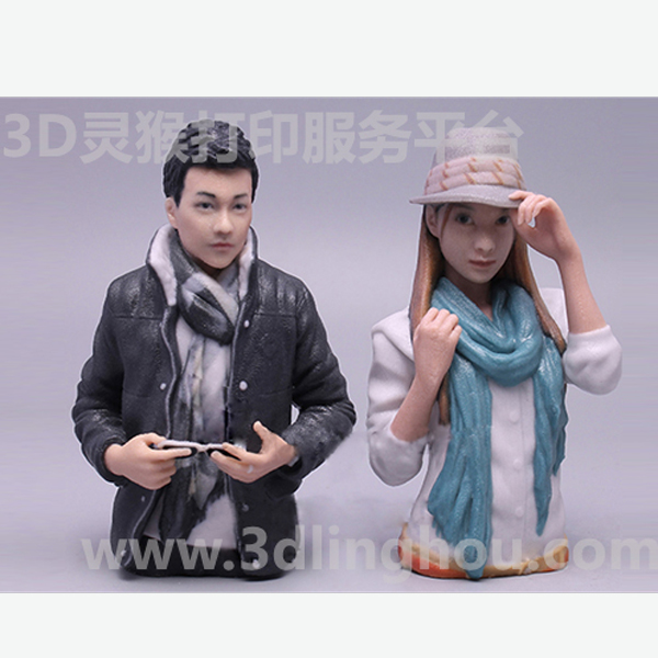 3D打印全彩人像无需后期上色效果展示