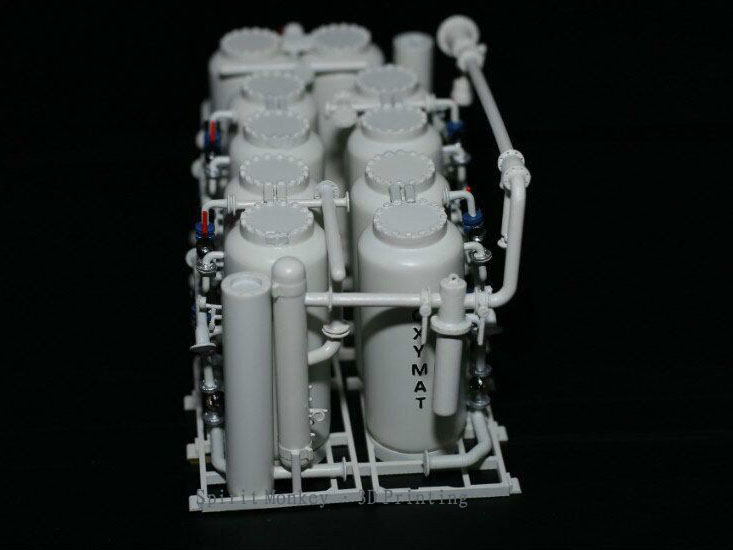 3D打印定制化工环保净化设备储存罐模型效果展示